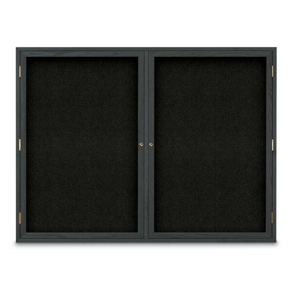 Sliding Door Indoor Enclosed Corkboard, 7